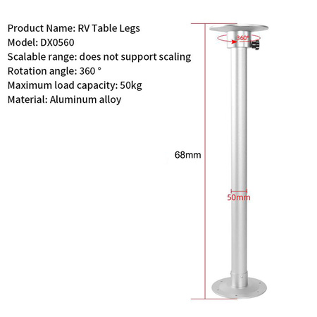 Standardowa noga stołu - Moonbox RV-DX