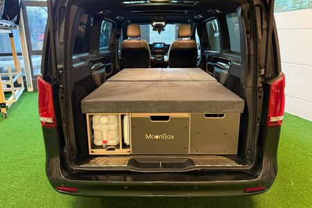 Box kempingowy - Moonbox ze stołem Van/Bus 119cm Modify - ciemnoszary