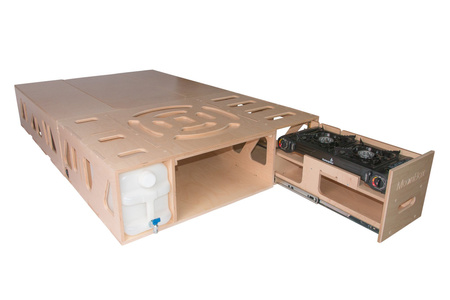 Box kempingowy - Moonbox ze stołem Van/Bus 124cm