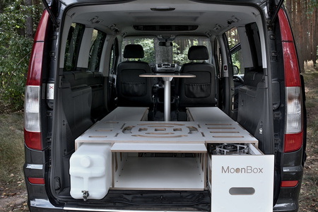 Box kempingowy - Moonbox ze stołem Van/Bus 124cm