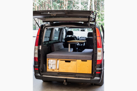 Box kempingowy - Moonbox ze stołem Van/Bus 119cm Modify - Naturalny