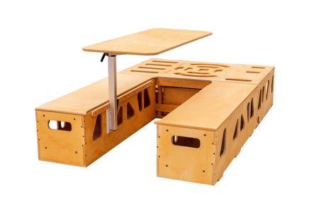 Box kempingowy - Moonbox ze stołem Van/Bus 119cm Modify - Naturalny