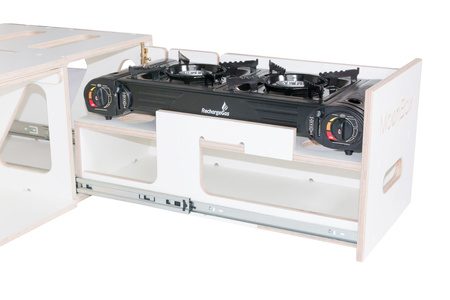 Box kempingowy - Moonbox ze stołem Van/Bus 124cm